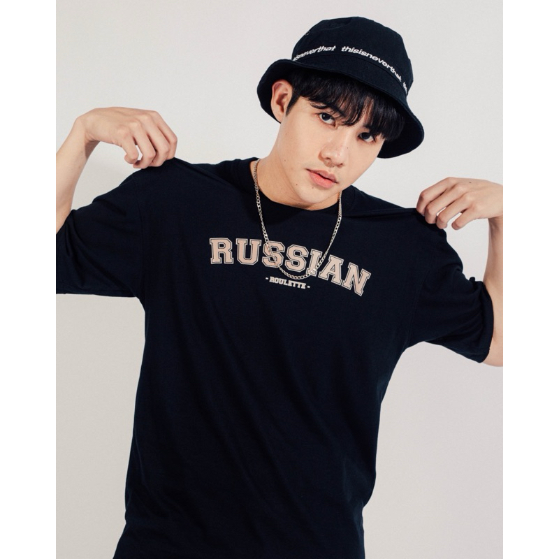 เสื้อยืด oversize แบรนด์ Russian Roulette รุ่น Unity ผ้าคอตตอน 100%