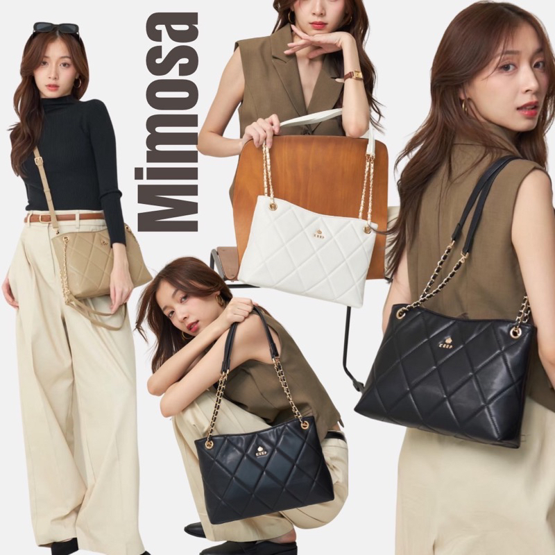 [รุ่นขายดีสุดๆ] KEEP รุ่น Mimosa  Tote bag กระเป๋าทรง Tote มีสีใหม่อะไหล่เงินเข้าเพิ่มนะค้า [มีบริการหลังการขาย]