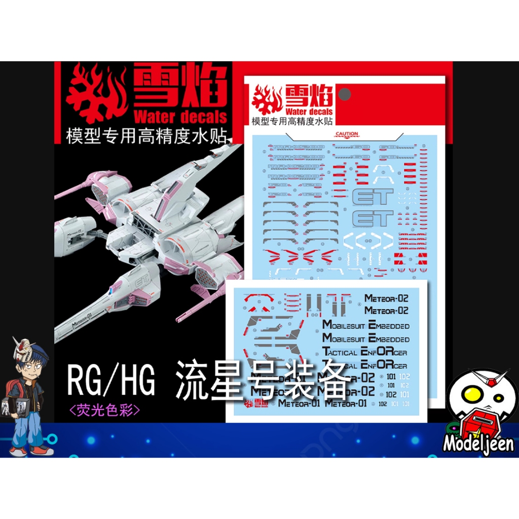 (X-Y model) Water Decal 002 HG1/144 Meteor Unit