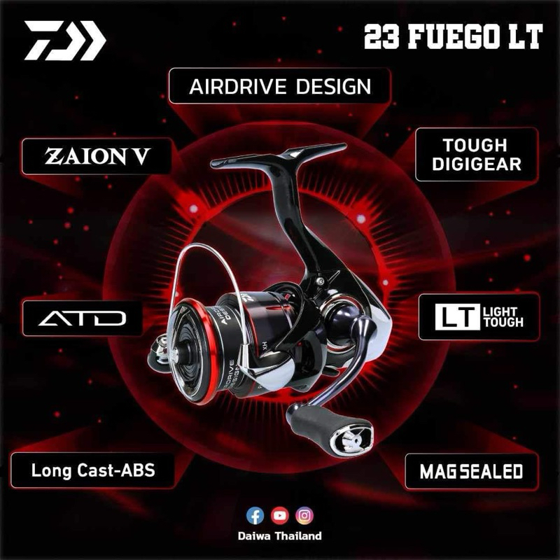 DAIWA FUEGO LT 2023 รับประกันของแท้ มีใบรับประกัน
