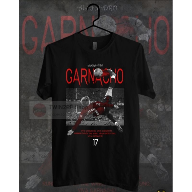 เสื้อยืด การ์นาโช่ จักรยานอากาศ Garnacho Manchester United t shirt