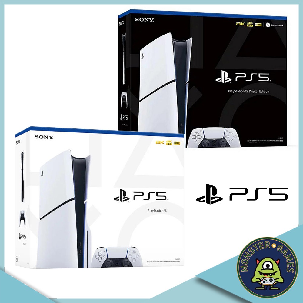 เครื่อง PlayStation 5 Slim ประกันศูนย์ Sony 1ปี (PS5 Slim Console Digital)(PS5 Slim Disc Console)