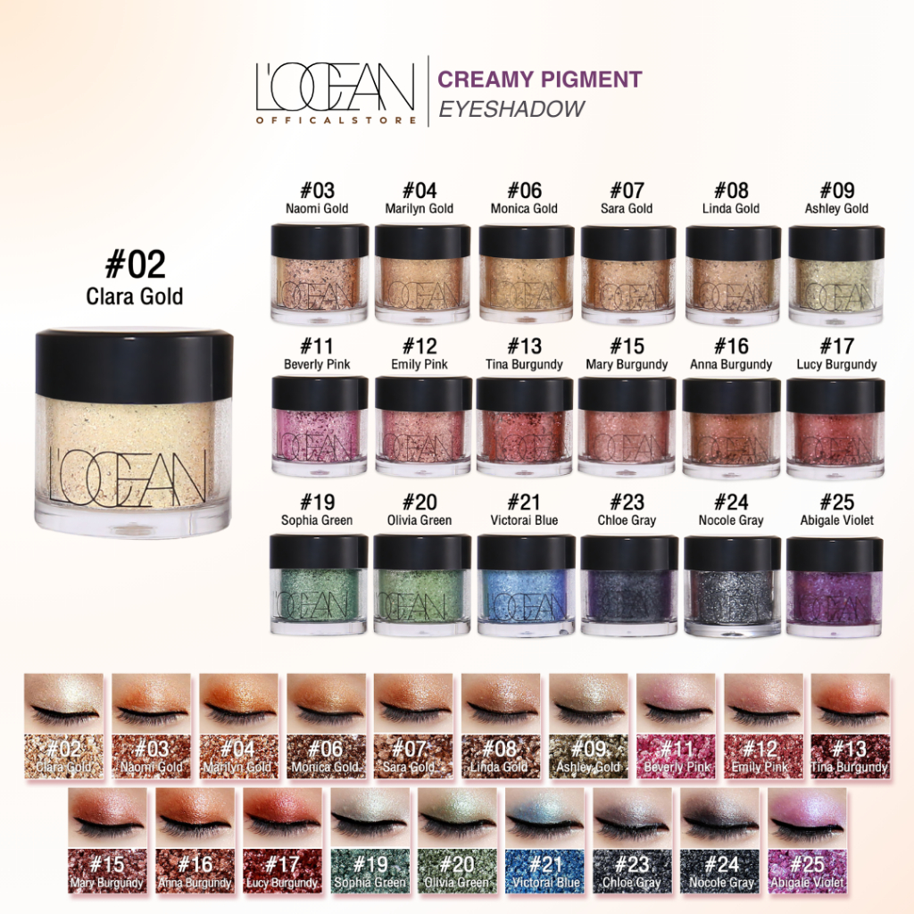 L'OCEAN Creamy Pigment Eyeshadow