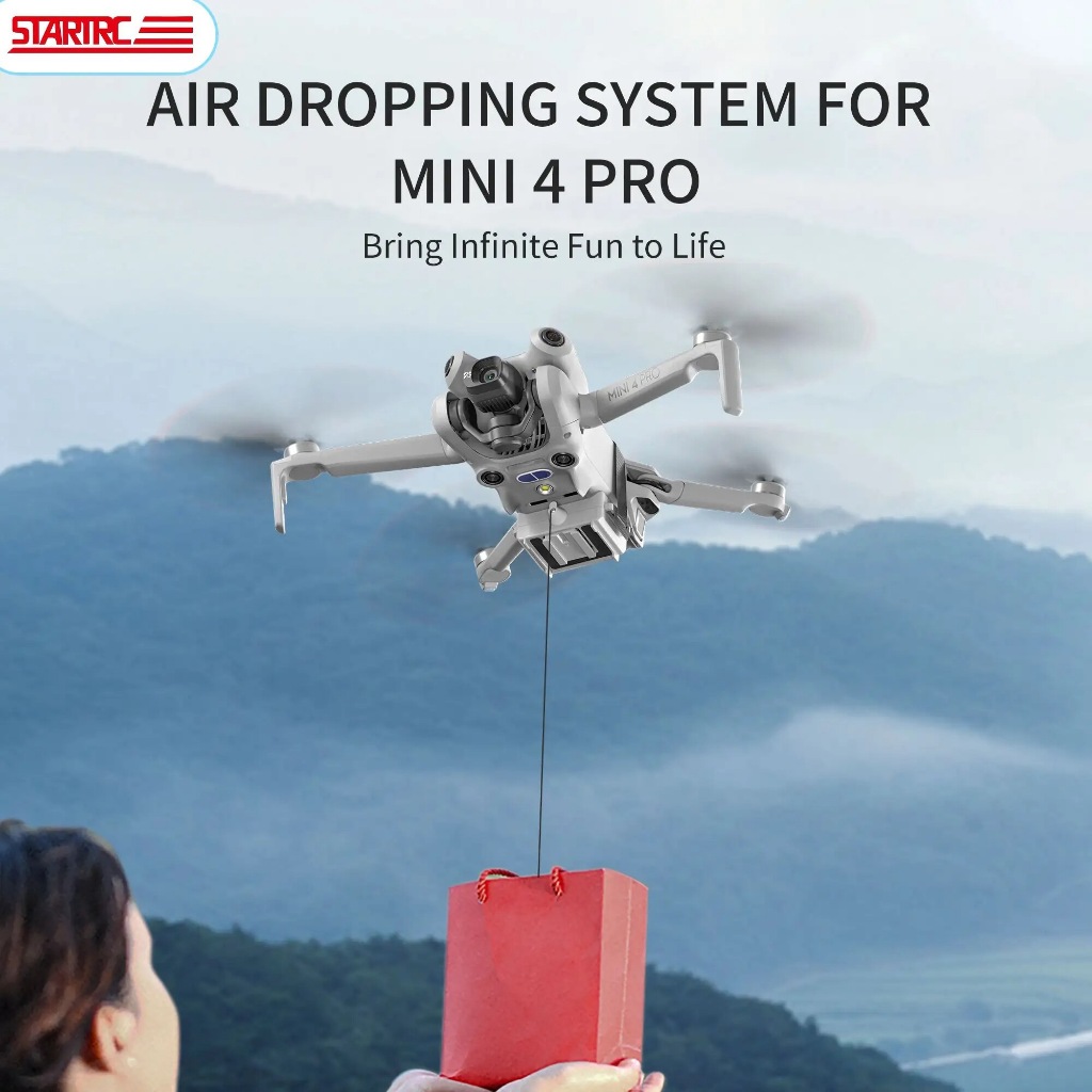 STARTRC DJI Mini 4 Pro / Mini 3 Pro / Mini 3 Airdrop Thrower System Drone Air-Dropping 12KM Delivery