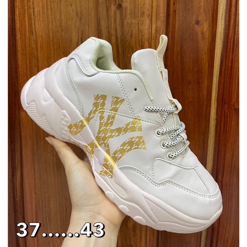 🌟ลดเพิ่ม50🌟MLB Boston Bigball Chunky รองเท้าอเนกประสงค์ สูง 6CM รองเท้าผ้าใบผู้หญิง