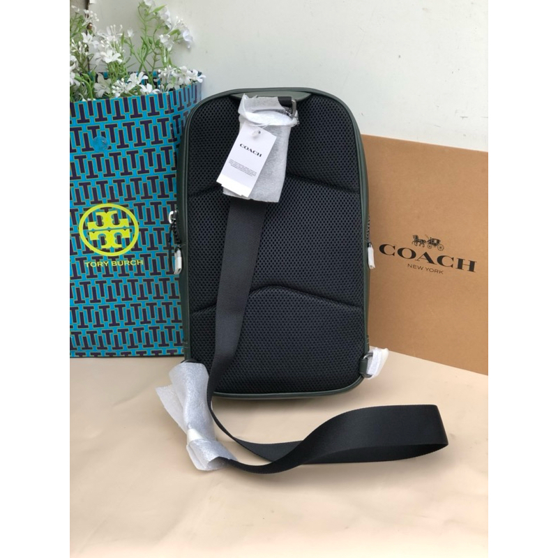 💚แท้💯 พร้อมส่ง💚 CE522 Coach Westway Pack In Colorblock Signature Canvas With Coach Patch