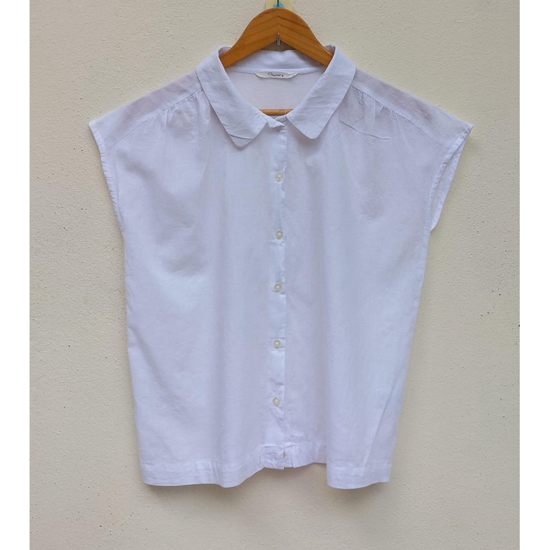 Cotton คอบัว งานญี่ปุ่น น่ารักแขนล้ำ อก 40 ยาว 21 M Code: 1887(12)