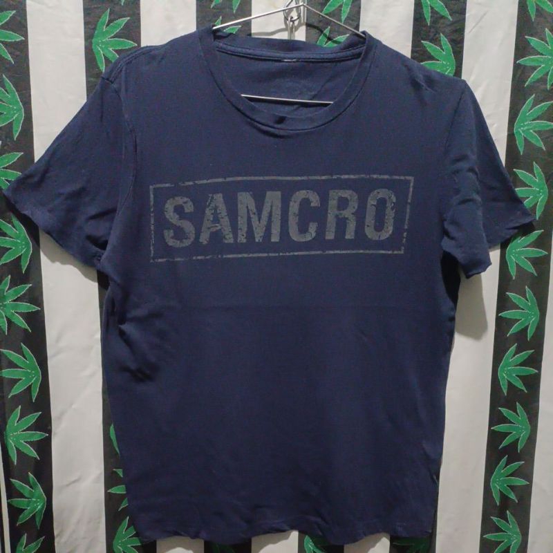 เสื้อยืดมือสอง ต่างประเทศ ลายหนัง Sons of anarchy { SAMCRO } Size M.อก20.5/ยาว26