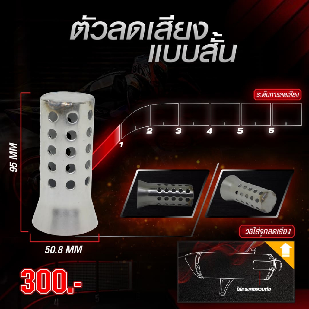 PR2 Db  Killer Short ตัวลดเสียงแบบสั้น