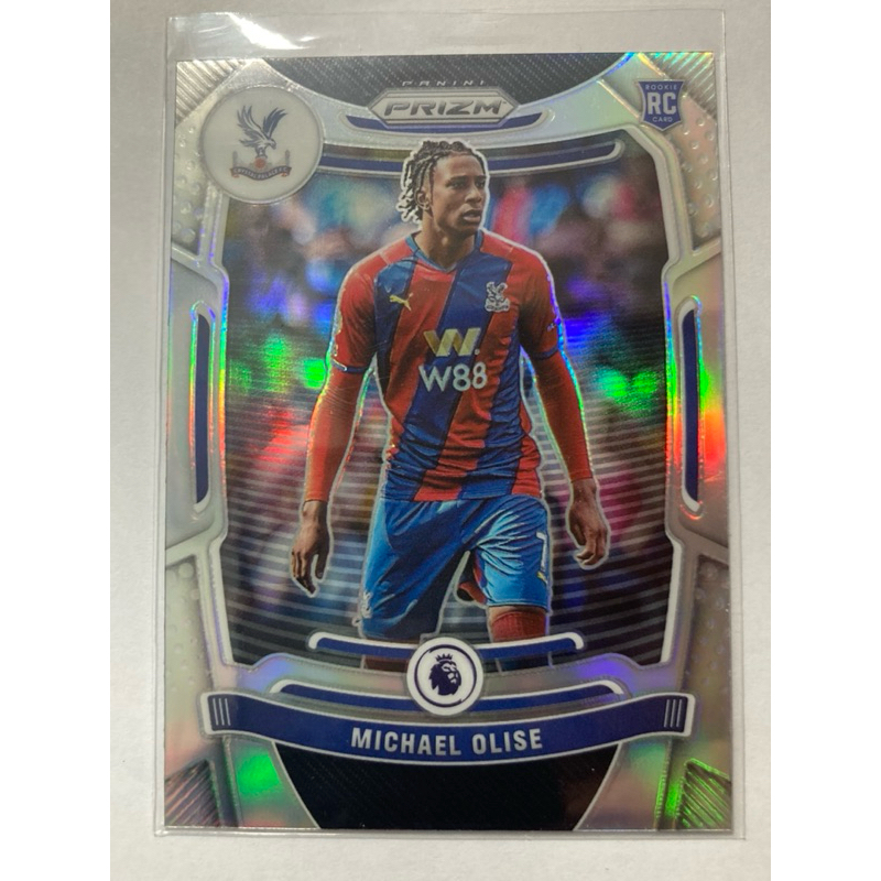 การ์ดฟุตบอล MICHAEL OLISE 21-22 Panini Prizm silver Premier League #296 RC Rookie Card CHRYSTAL