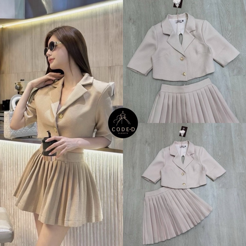 พร้อมส่ง Code-D เสื้อ+กระโปรง ชุดน่ารัก