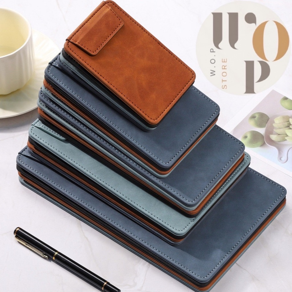 WOP Store  แฟ้มทอนเงินหนังเทียม สมุดเดินบิล สมุดทอนเงิน แฟ้มเดินบิล แฟ้มเซ็นต์บัตรเครดิต ขนาด A6, B6 - รูปที่ 7