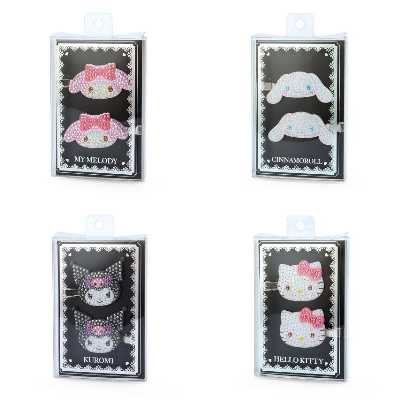 🎀กิ๊บติดผม กิ๊บ hair clip Sanrio เพชร สินค้านำเข้าจากญี่ปุ่นแท้100%🎀