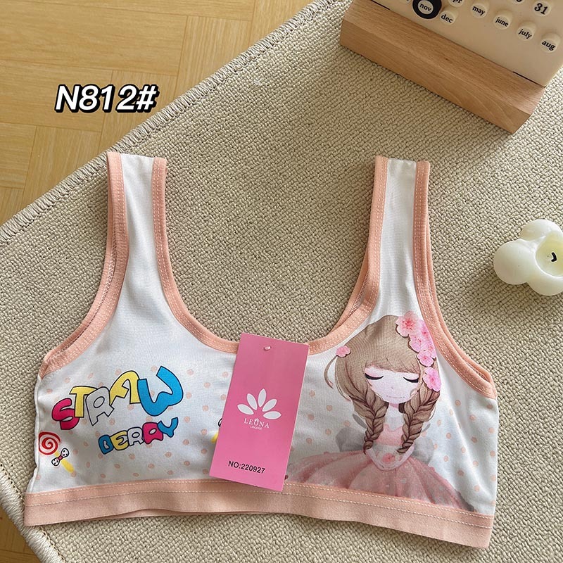 ชุดชั้นในเด็กอายุ ชุดชั้นในเด็กผู้หญิงบราฟองน้ำผ้านิ่มใส่สบาย 8-16 ปีรอบอก 20-34 นิ้ว sport bras NO.N812 - รูปที่ 4