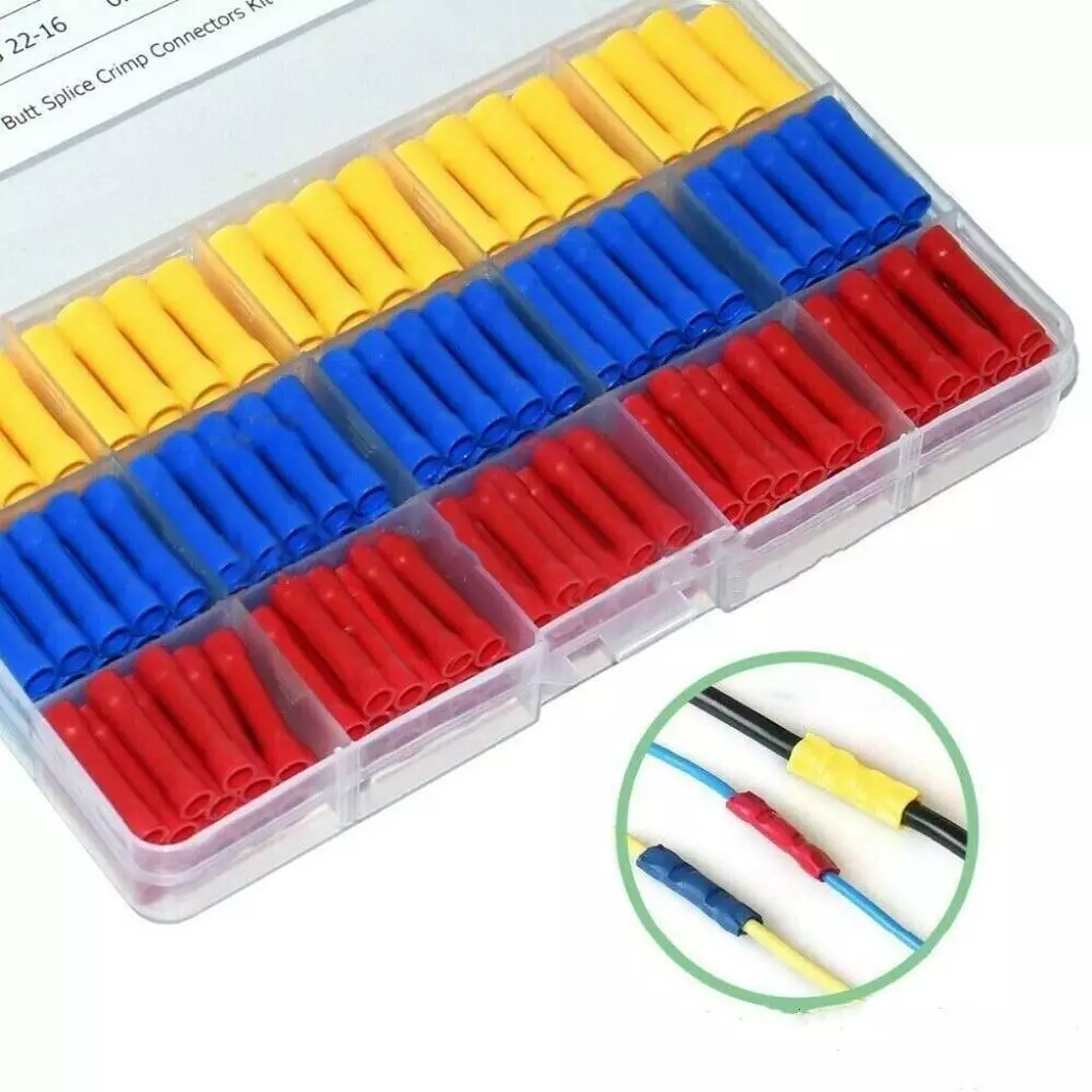 สลิปต่อสายไฟ ตัวต่อสายไฟ ต่อตรง แบบมีฉนวน BV-1, BV-2, BV-5 200 PCS