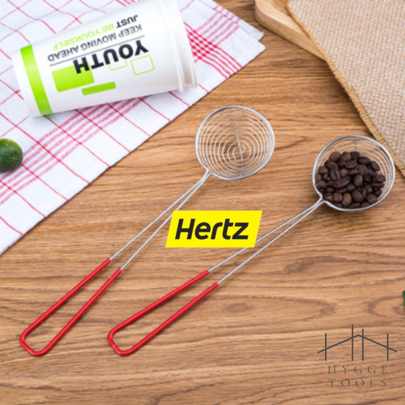 Hertz Cafe ช้อนตักไข่มุก ตะแกรงตักไข่มุก สแตนเลส อุปกรณ์ชงชานม Boba Spoon