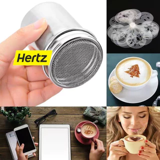 Hertz Cafe กระปุกโรยผงโกโก้ ที่โรยผงสแตนเลส สําหรับใส่ผงโกโก้ กาแฟ ผงไอซ์ซิ่ง Powder Shaker