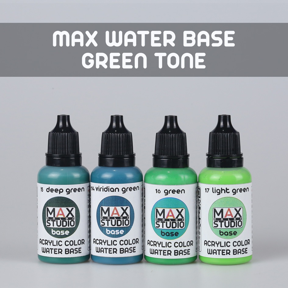 no14-17 MAXCOLOR WATER BASE สีทำโมเดล สูตรน้ำ สำหรับทาและพ่น