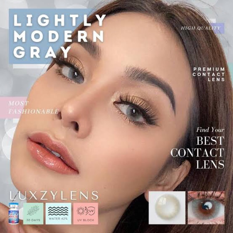 Luxzylens Light modern gray คอนเเทคเลนส์
