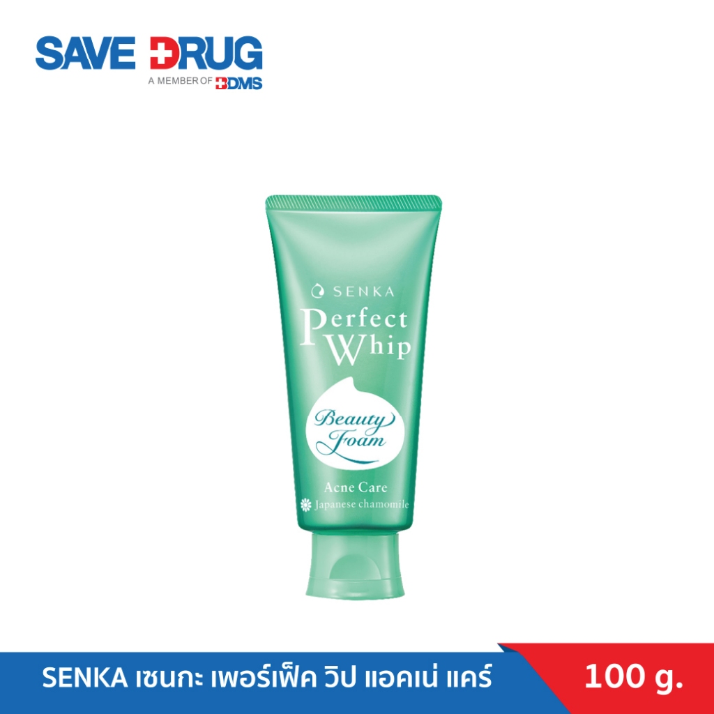 SENKA เซนกะ เพอร์เฟ็ค วิป แอคเน่ แคร์ 100 กรัม วิปโฟมล้างหน้า ช่วยดูแลผิวที่มีปัญหาสิว