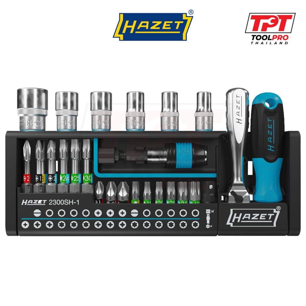 Hazet ชุดเครื่องมือ 1/4" Smart Holder 2300SH-1