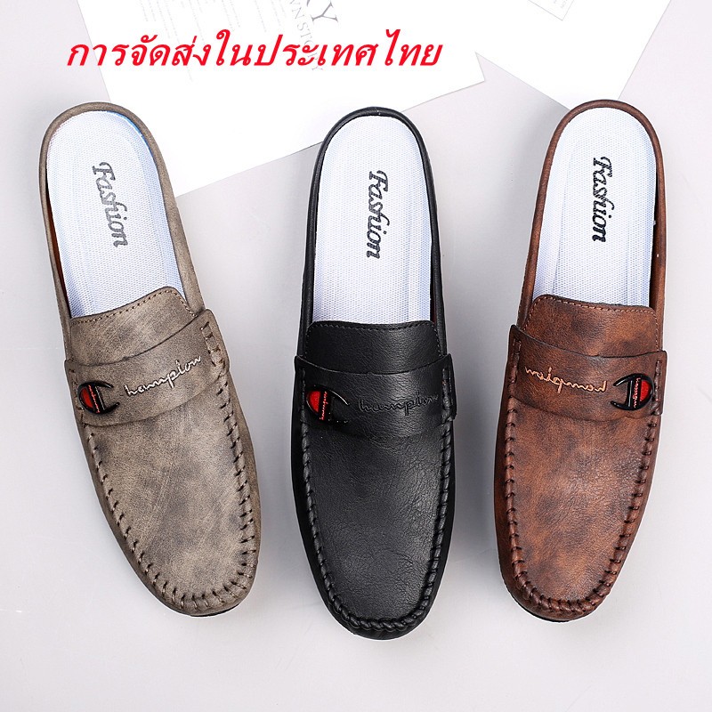 รองเท้าหนังลำลองสำหรับผู้ชาย รองเท้าส้นสูงสำหรับผู้ชาย