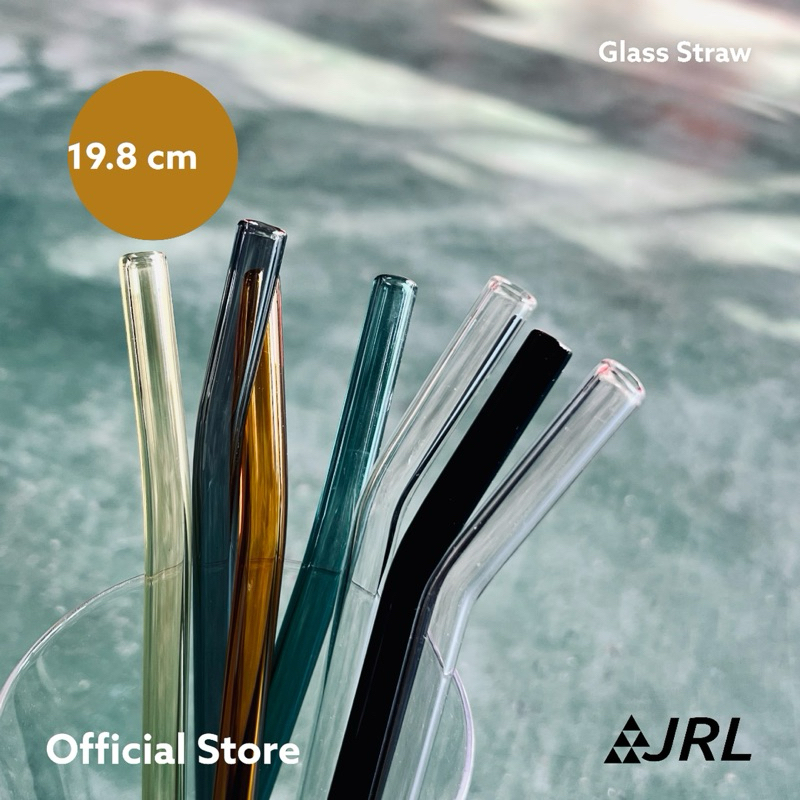 (19.8cm) หลอดแก้ว ทนความร้อน 150c ชนิดงอ สำหรับดูดน้ำ (ห่อหนา! ไม่กลัวแตก)