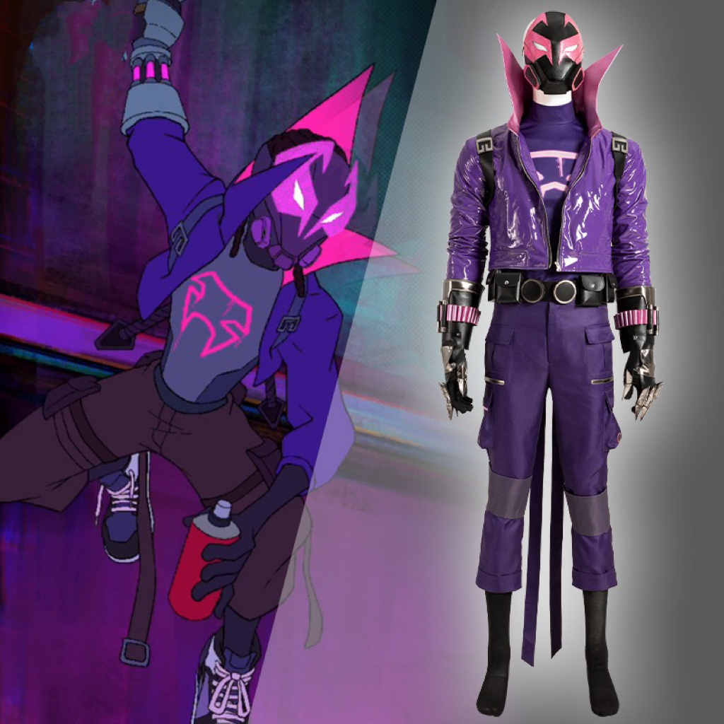 Spider2 Prowler Miles Morales คอสเพลย์ที่กำหนดเองฮาโลวีน Battlewear ชุดอะนิเมะชายที่กำหนดเอง