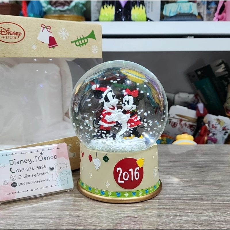 Disney Globe🏷 พร้อมส่ง Mickey and Minnie Snow Globe Y2016