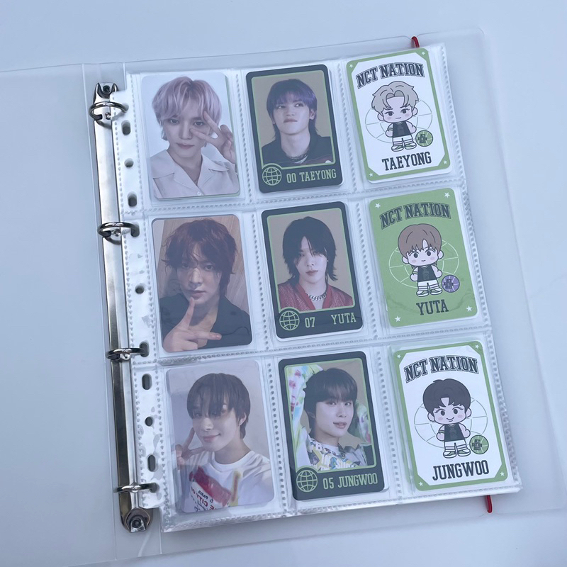 แฟ้ม9ช่อง พร้อมไส้แฟ้ม20แผ่น ช่องแยกหน้า/หลัง