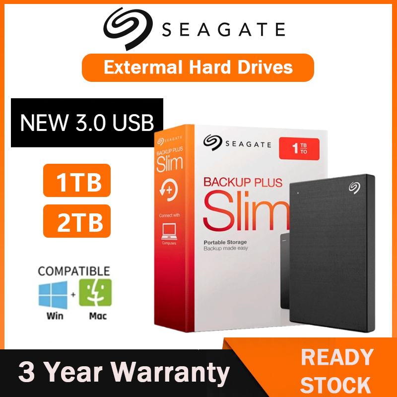 External Hard Disk SEAGATE 1TB 2TB HDD ฮาร์ดดิสก์แบบพกพา Hard Drive ที่เก็บข้อมูลแบบพกพา HighSpeed HardDisk External