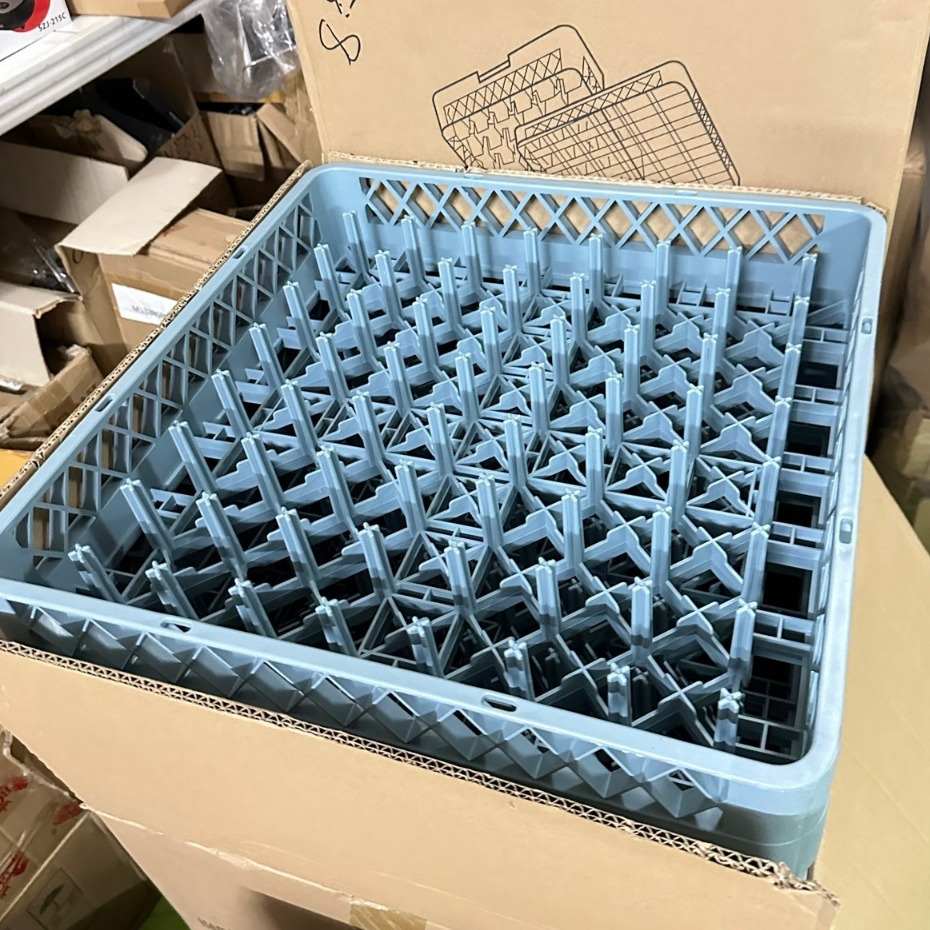 ตะกร้าใส่จาน 64หมุด Polypropylene (PP) ชั้นวางจาน