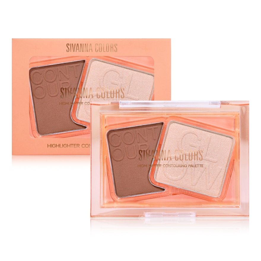 SIVANNA COLORS HIGHLIHTER CONTOURING PALETTE : HF629 | ไฮไลคอนทัวร์