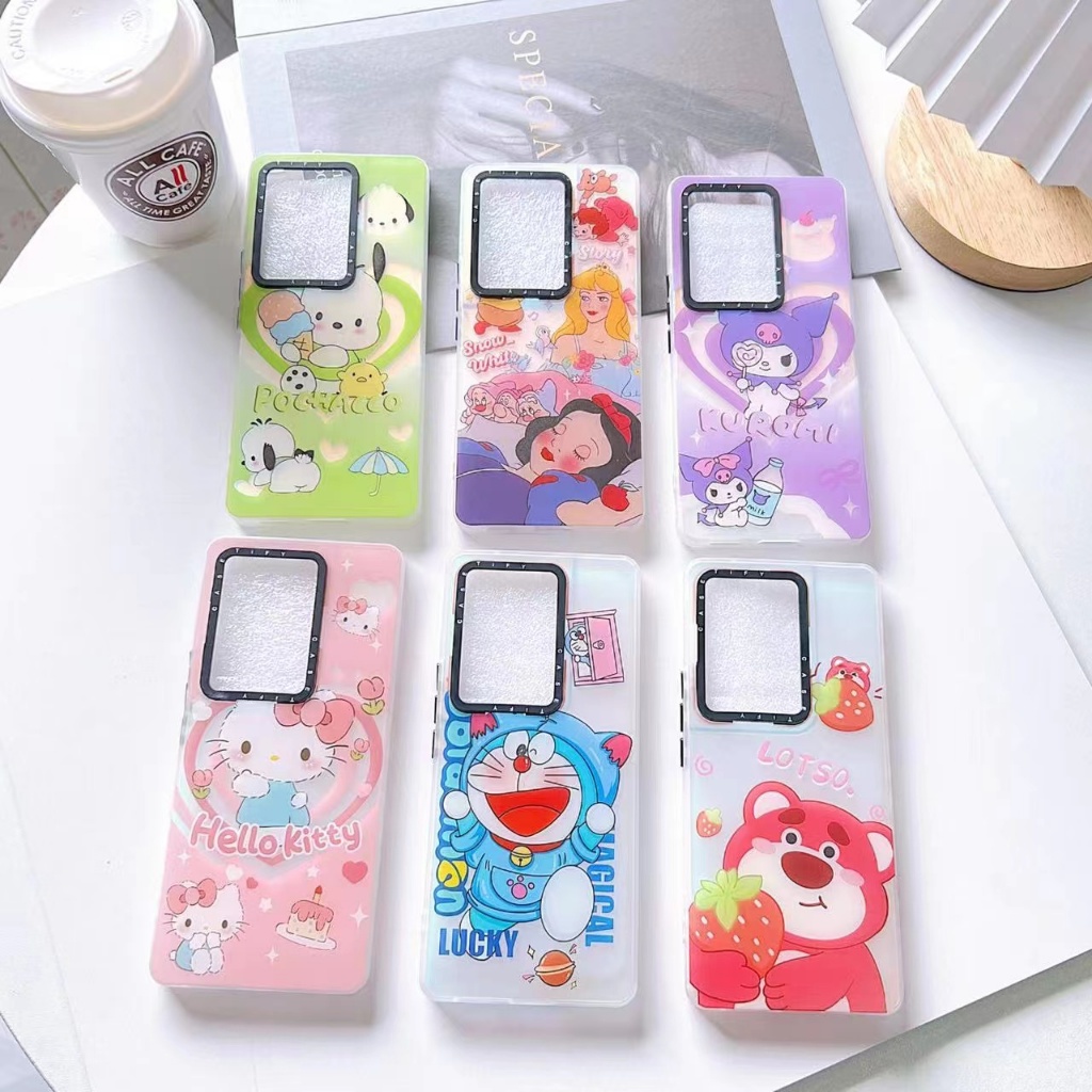 เคสTPU ลายการตูน งานเงาสท้อนแสง สำหรับรุ่น OPPO A15 A15S A16 A17 /A17K A53 4G A54 4G A57 4G A77S A78 5G