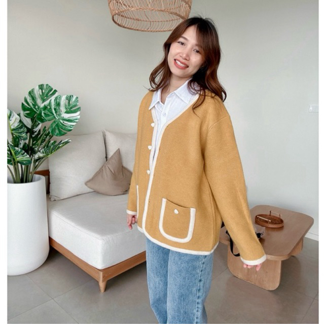 เสื้อไหมพรม กันหนาว MERRY Lemonade Knitting