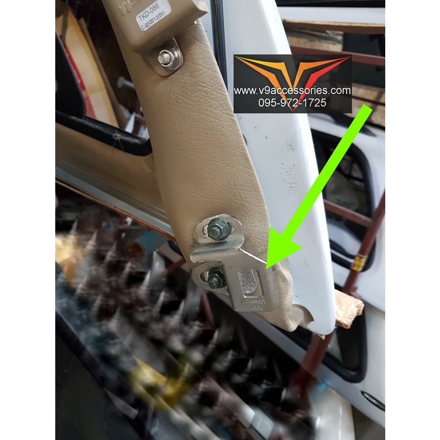 แป้นรับกลอนฝาท้าย หลังคาแครี่บอย series 5 (ของแท้)carryboy series 5 canopy lock panel(genuine part)