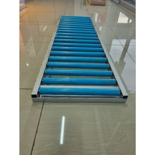 รางลูกกลิ้ง รางเลื่อน รางfree roller กว้าง 40 cmยาว2เมตร(มีหูต่อราง)ลูกกลิ้งdia 34 มม.