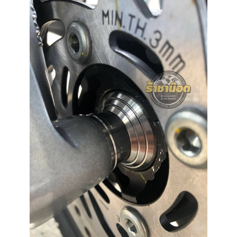 บูทล้อหน้า( ข้างขวา 1อัน )สแตนเลส W110iLED W125iปลาวาฬ LED(ราคาต่อ1ชิ้น)ฝั่งจานดิส - รูปที่ 3