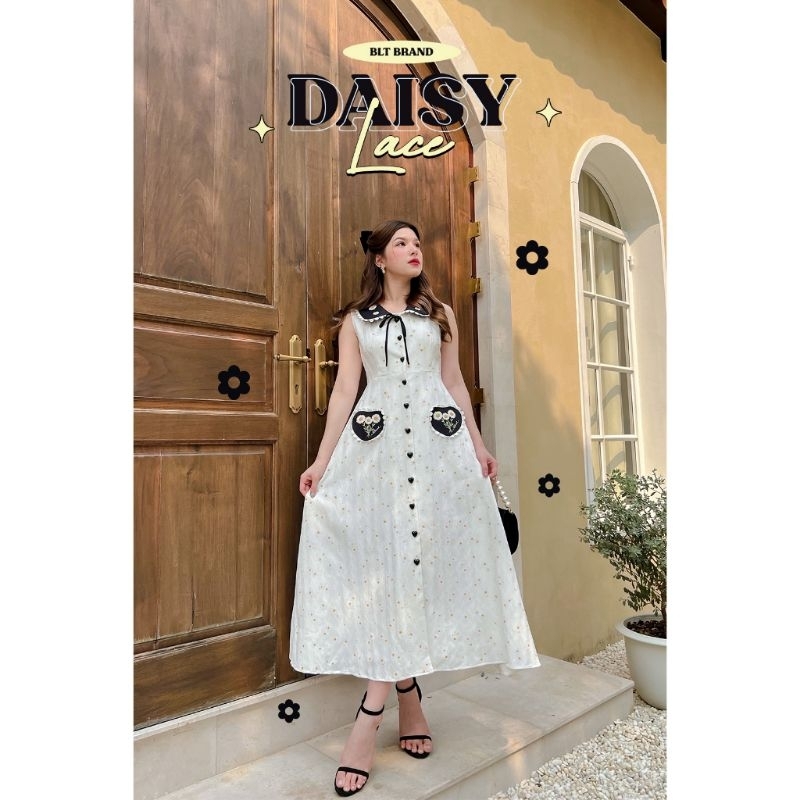 BLT BRAND : Daisy Lace Maxi Dress Size L