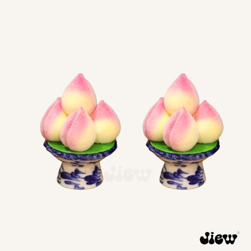 พานลูกท้อ พานผลไม้ พานไหว้ พานของมงคล ขนาด 1 นิ้ว