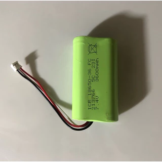 แบตเตอร์รี่ 18650 7.4v แบบ 2ก้อน ความจุ 3600 mAh สาย molex 3พิน พร้อมแผ่นวงจรป้องกันการชาร์จลำโพงบลูทูธ XSound Go