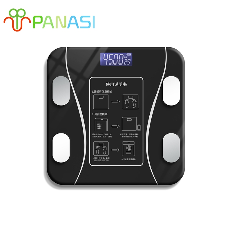 Panasi เครื่องชั่งน้ำหนัก อัจฉริยะ ตาชั่ง ชาร์จ USB วัดไขมัน มวลน้ำ มวลกระดูก กล้ามเนื้อ ไขมันในช่องท้อง0.1-180kg