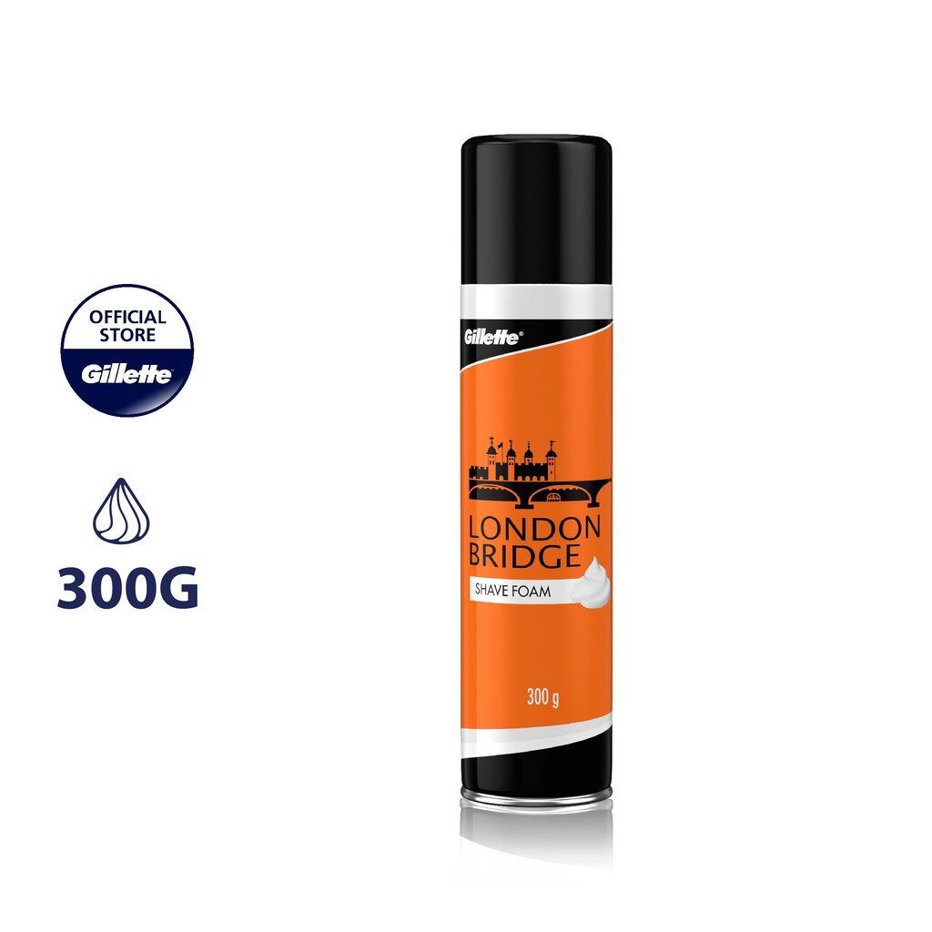 Exp.2028 Gillette London Bridge Shave Foam ยิลเลตต์ ลอนดอน บริดจ์ เชฟ โฟมโกนหนวด 300 g.