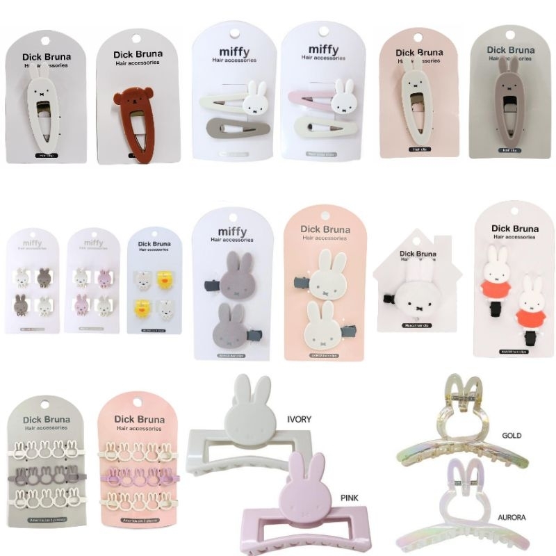🎀กิ๊บติดผม กิ๊บ hair clip Miffy  สินค้านำเข้าจากญี่ปุ่นแท้100%🎀