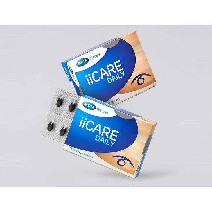 MEGA We care เมก้าวีแคร์ II CARE DAILY ( 3X10'S ) ไอไอแคร์ เดลี่ ผลิตภัณฑ์เสริมอาหาร 30 เม็ด
