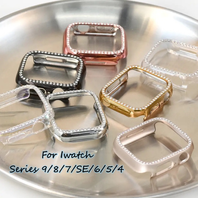 พร้อมส่งจากไทย เคสเพชร diamond case สำหรับ iWatch  Series 4,5,6,7,8,SE,9 ขนาด 45,44,41,40mm เคส iWatch – โปรปัง