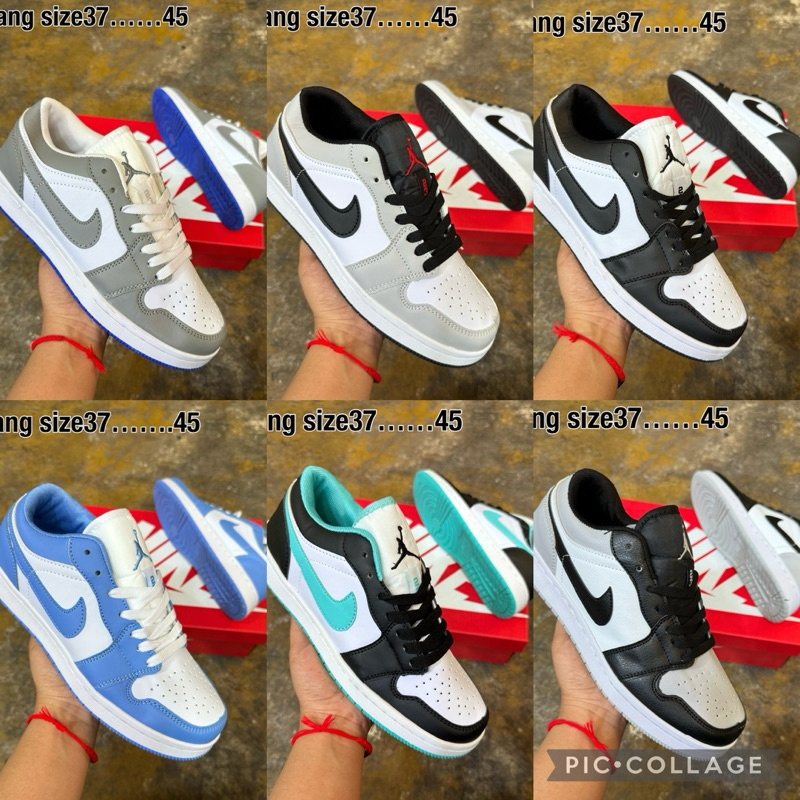 รองเท้าผ้าใบไนกี้จอร์แดน 37-45มีหลายสีให้เลือกสินค้าพร้อมส่ง