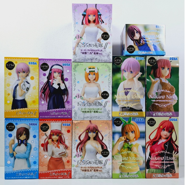 [ฟิกเกอร์แท้] Gotoubun no Hanayome ∬ - Nakano Ichika / Nino / Miku / Yotsuba / Itsuki - PM / SPM Figure (SEGA)