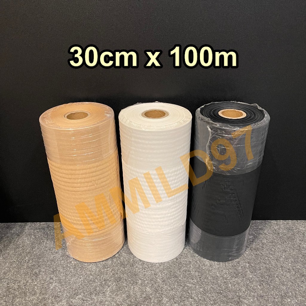 (30ซม. x 100ม.) กระดาษรังผึ้ง กระดาษคราฟท์ รักษ์โลก กันกระแทกได้ดี Honeycomb Paper – โปรปัง
