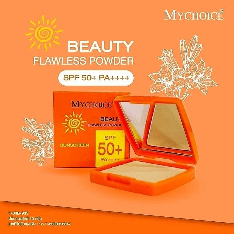 แป้งพัฟผสมรองพื้น สูตรกันแดดมายช้อยส์ SPF50+ PA++++